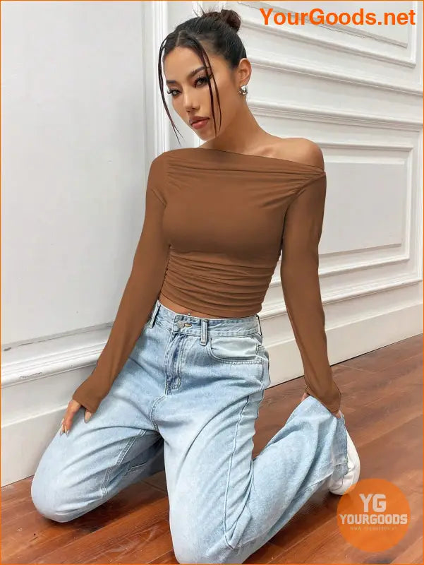 YOURGOODS X Mirella Santos Slim Asymmetrical Crop Top - YourGoods Online Shop