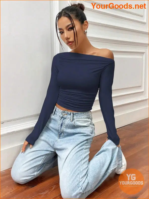 YOURGOODS X Mirella Santos Slim Asymmetrical Crop Top - YourGoods Online Shop