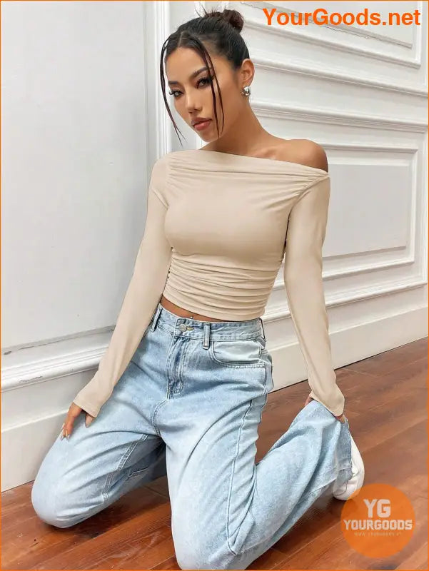 YOURGOODS X Mirella Santos Slim Asymmetrical Crop Top - YourGoods Online Shop