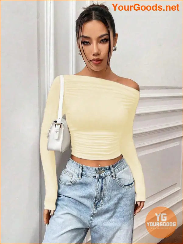 YOURGOODS X Mirella Santos Slim Asymmetrical Crop Top - YourGoods Online Shop