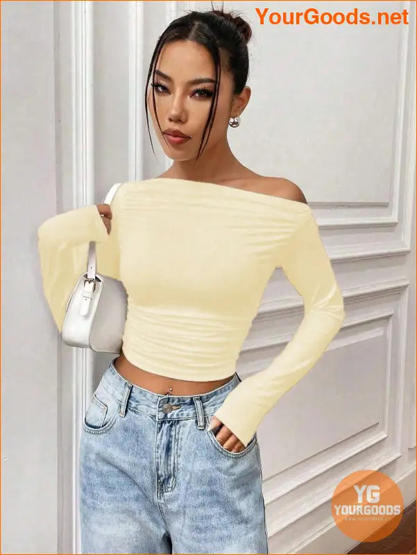 YOURGOODS X Mirella Santos Slim Asymmetrical Crop Top - YourGoods Online Shop