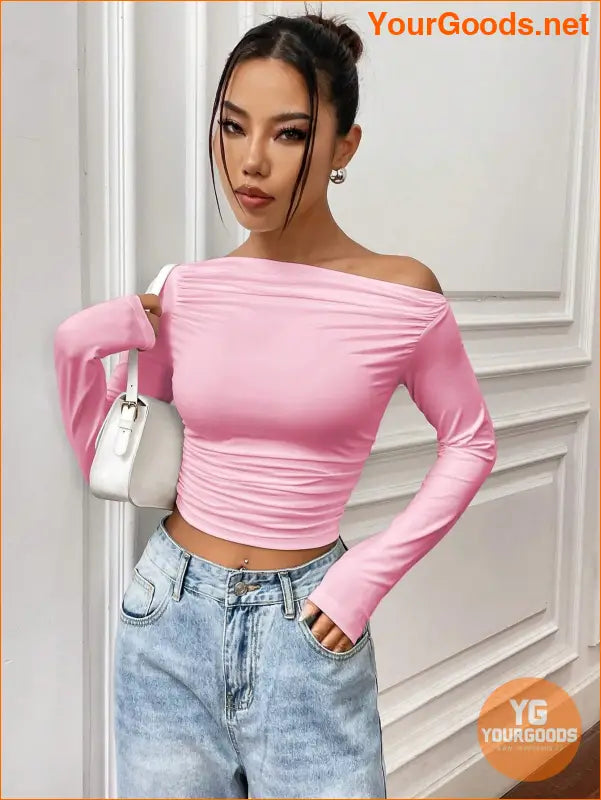 YOURGOODS X Mirella Santos Slim Asymmetrical Crop Top - YourGoods Online Shop