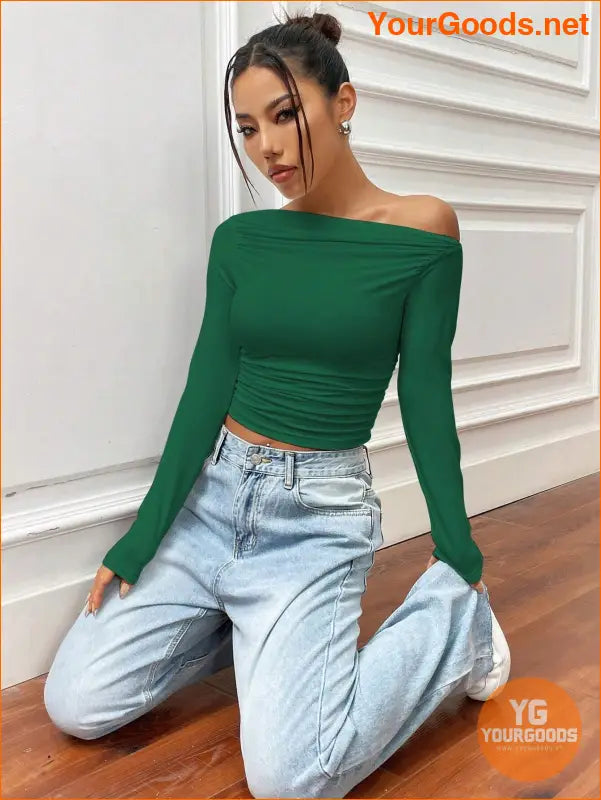 YOURGOODS X Mirella Santos Slim Asymmetrical Crop Top - YourGoods Online Shop