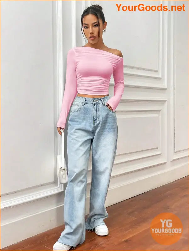 YOURGOODS X Mirella Santos Slim Asymmetrical Crop Top - YourGoods Online Shop