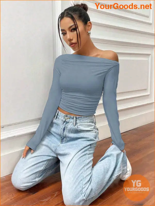 YOURGOODS X Mirella Santos Slim Asymmetrical Crop Top - YourGoods Online Shop