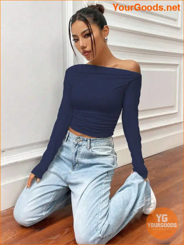 YOURGOODS X Mirella Santos Slim Asymmetrical Crop Top - YourGoods Online Shop