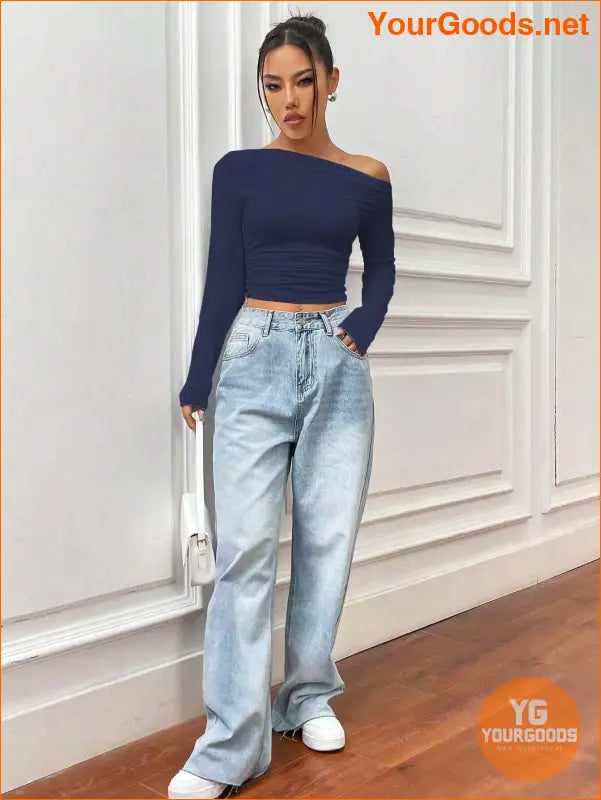 YOURGOODS X Mirella Santos Slim Asymmetrical Crop Top - YourGoods Online Shop