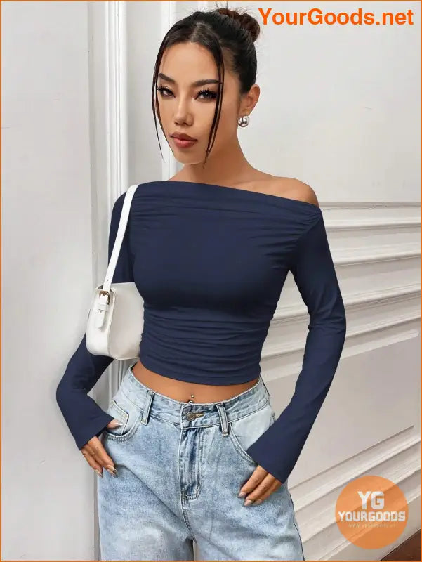 YOURGOODS X Mirella Santos Slim Asymmetrical Crop Top - YourGoods Online Shop