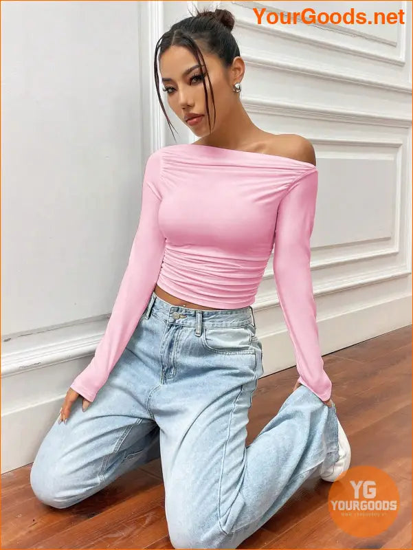 YOURGOODS X Mirella Santos Slim Asymmetrical Crop Top - YourGoods Online Shop