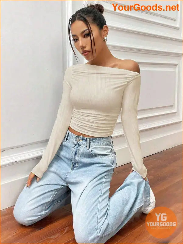 YOURGOODS X Mirella Santos Slim Asymmetrical Crop Top - YourGoods Online Shop