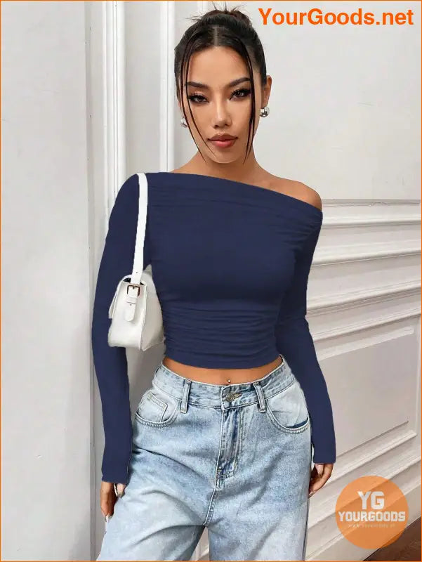 YOURGOODS X Mirella Santos Slim Asymmetrical Crop Top - YourGoods Online Shop