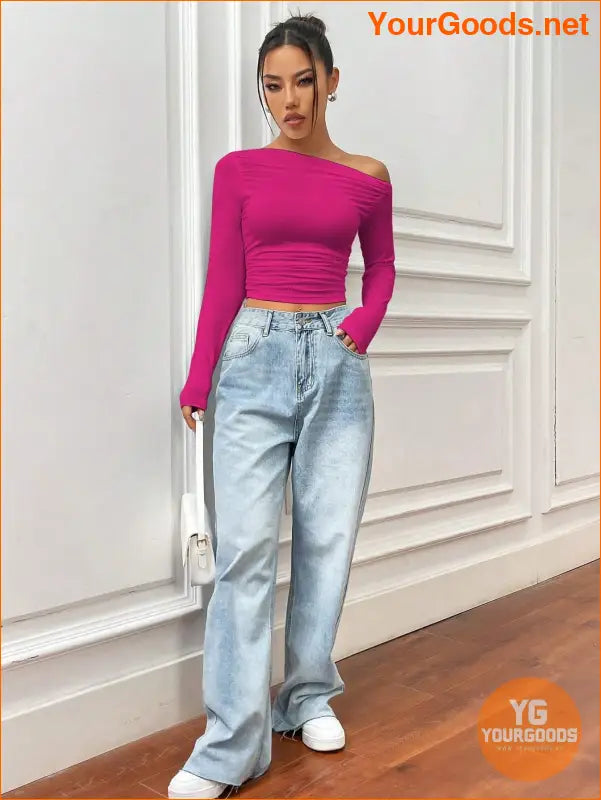 YOURGOODS X Mirella Santos Slim Asymmetrical Crop Top - YourGoods Online Shop