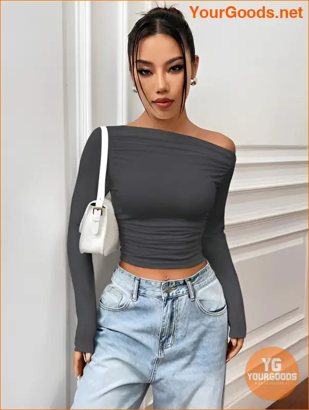 YOURGOODS X Mirella Santos Slim Asymmetrical Crop Top - YourGoods Online Shop