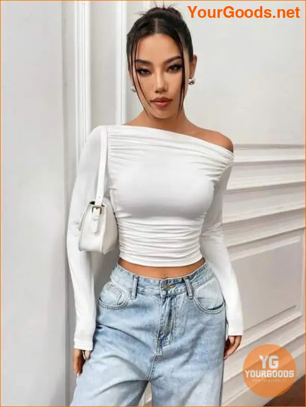 YOURGOODS X Mirella Santos Slim Asymmetrical Crop Top - YourGoods Online Shop