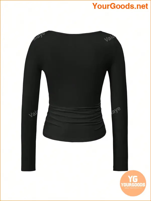 YOURGOODS Y2K Slim Fit Long Sleeve Top - YourGoods Online Shop