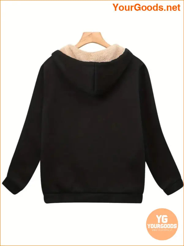 YOURGOODS Zipper-front Hooded Fleece Sweatshirt - YourGoods Online Shop