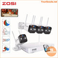 ZOSI 3MP Wireless Outdoor Security Camera System with 1TB/2TB and Two Way Audio - YourGoods Online Shop